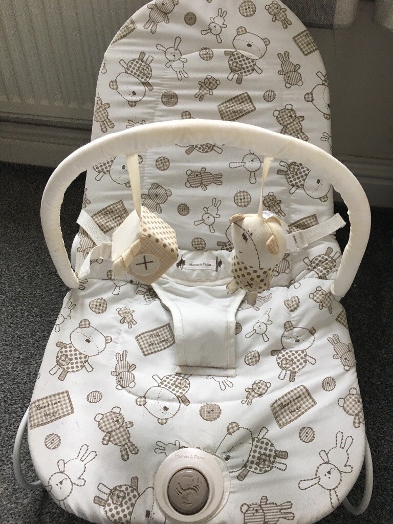 cream baby bouncer